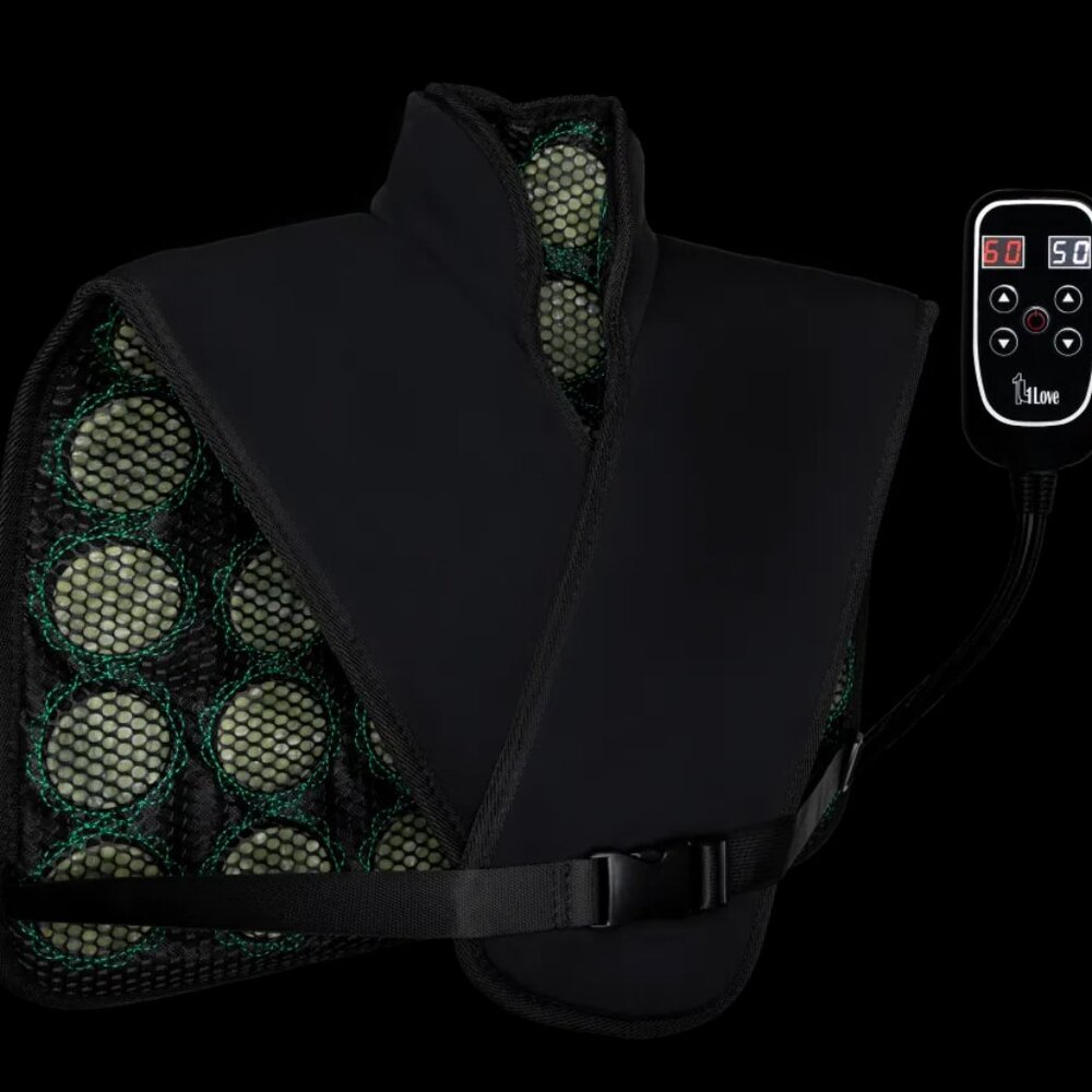 1Love Far Infrared Heating Pad | for Upper Back and Neck | Large Size 18"x27"